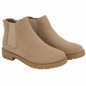 Kensie Sand Suede Ankle Boots